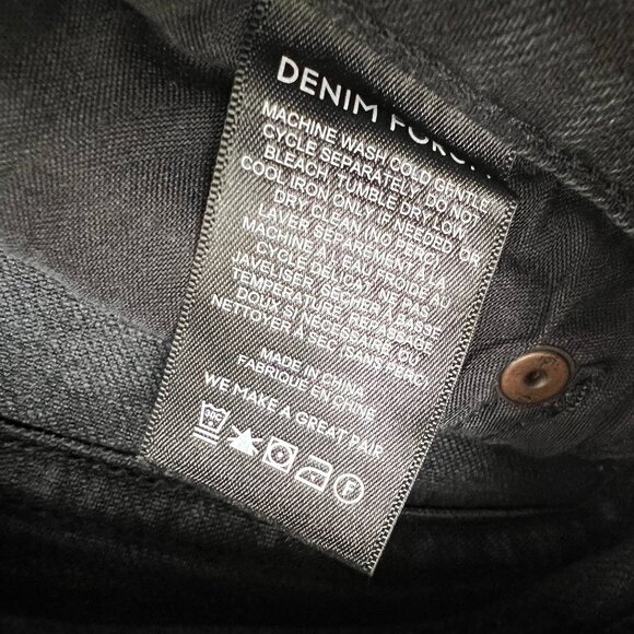 Aritzia Denim Forum Arlo High Rise Waist Straight Leg Button Fly Retro Frayed 29 - Picture 10 of 14